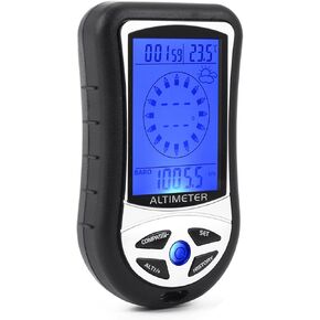 Bewinner 8 in 1 Handheld Altitude Gauge, Altitude Tester with Humidity,Temperature, Barometric Pressure Meter for Climbing