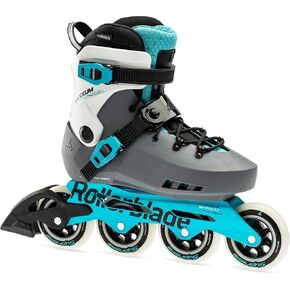 Rollerblade Maxxum XT Women's Adult Urban Inline Skate, Anthracite and Aqua, Performance Inline Skates