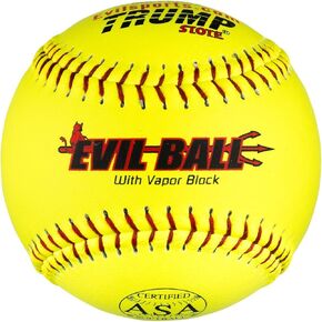 1 Dozen Evil Ball ASA 12" Softballs - 44cor/.375 Compression (MP-Evil-ASA-Y-2) HOT Technology