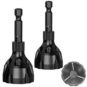 Deburring Tool for Metal, Hex Shank Thread Repair Tool and Chamfer Tool, Fits for 1/8"-3/4"(3mm-19mm)，Compatible with Multiple Devices and Suitableforall Kinds ofmaterials（2 Pack）