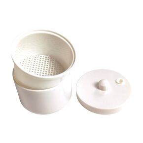 Autoclavable Dental Burs Soak Box with Strainer Dental Bur Holder Cleaner for Cleaning Dental Burs (Blue)