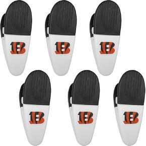 Siskiyou Sports NFL Cincinnati Bengals Chip Clip Magnets, 6pk White, One Size
