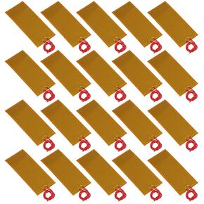 20pcs 45mmx100mm Film Heater Plate Adhesive Pad, PI Heating Elements Film 24V 30W Strip Heater Adhesive Polyimide Heater Plate