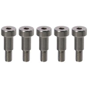 FEIYING Shoulder Screws 5Pcs Silver Screws 304 Stainless Steel Shoulder Screw Shoulder Bolt Screw(M8x16mm)