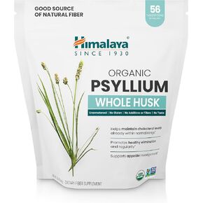 Himalaya Orange Psyllium Husk Powder, Daily Fiber Supplement with Organic Psyllium for Regularity & Digestive Support, Sugar Free, Gluten Free, Vegan, No Artificial Colors, Easy-to-Mix,12 oz (340 g)