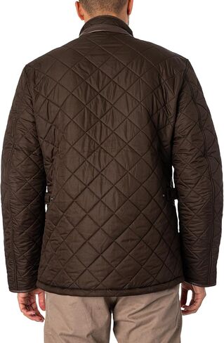Barbour Men's Powell Quilted Jacket (L, Black) in Saudi Arabia