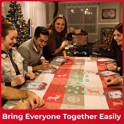 Christmas Bingo Games for Family - 25 Christmas Bingo for Kids, Christmas Bingo Cards for Adults, Funny Bingo Christmas Game for Party, Holiday Bingo Set Christmas Trivia Games for Parties in Saudi Arabia