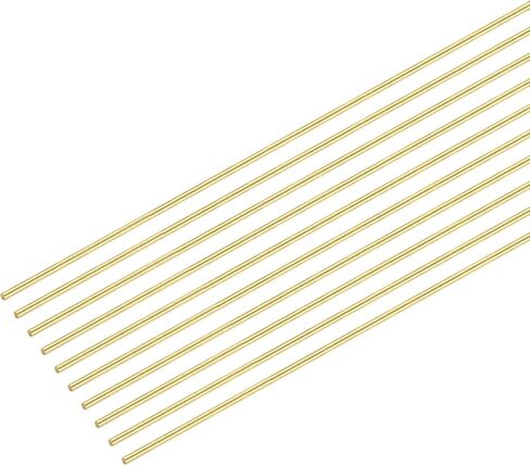 MECCANIXITY 0.4 مم × 400 مم، سلك دائري نحاسي، سلك نحاسي صلب، سلك نصف صلب متنوع لصنع المجوهرات بنفسك، عبوة من 10 قطع in Saudi Arabia