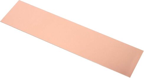 8 قطع من صفائح النحاس مقاس 10 × 2.5 بوصة، لوحة نحاسية نقية بقياس 24 / سمك 0.5 مم، ورقة نحاسية معدنية مع طبقة واقية للحرفية والإصلاح in Kuwait