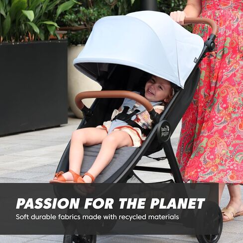 عربة أطفال فردية Baby Jogger City Mini GT2، سلسلة صديقة للبيئة، ضباب أردوازي، استخدام في أربعة اتجاهات مع محولات مقعد السيارة للرضع متضمنة in Saudi Arabia