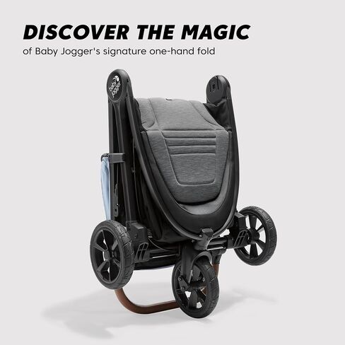 عربة أطفال فردية Baby Jogger City Mini GT2، سلسلة صديقة للبيئة، ضباب أردوازي، استخدام في أربعة اتجاهات مع محولات مقعد السيارة للرضع متضمنة in Saudi Arabia