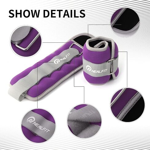 Ankle Weights for Men Women Kids, Leg Arm Wrist Weights with Adjustable Strap for Running, Gymnastics, Aerobics,Gym, Fitness in Saudi Arabia