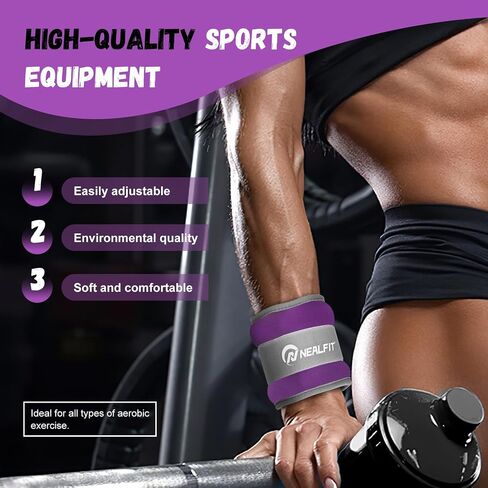 Ankle Weights for Men Women Kids, Leg Arm Wrist Weights with Adjustable Strap for Running, Gymnastics, Aerobics,Gym, Fitness in Saudi Arabia
