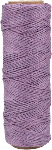 Craft County 100% Hemp Cord Spools – 205 ft (62.5m) Crafting Cord with a Polished Finish – Light Brown (0.5mm) in Saudi Arabia