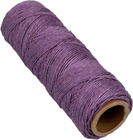 Craft County 100% Hemp Cord Spools – 205 ft (62.5m) Crafting Cord with a Polished Finish – Light Brown (0.5mm) in Saudi Arabia