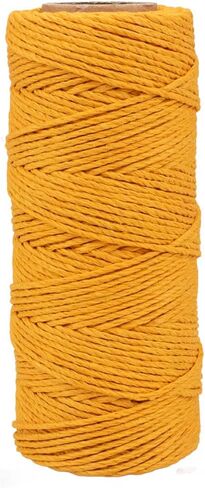 Craft County 100% Hemp Cord Spools – 205 ft (62.5m) Crafting Cord with a Polished Finish – Light Brown (0.5mm) in Saudi Arabia