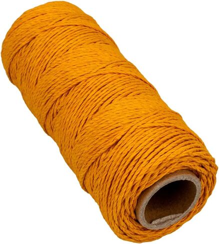 Craft County 100% Hemp Cord Spools – 205 ft (62.5m) Crafting Cord with a Polished Finish – Light Brown (0.5mm) in Saudi Arabia