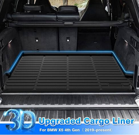 Cartist Cargo Liner يناسب Ford Edge 2015-2023 2024 (يناسب 5 مقاعد فقط) سجادة صندوق السيارة الخلفي لجميع الأحوال الجوية خلف مقاعد الصف الثاني حماية السجاد TPE باللون الأسود in Kuwait