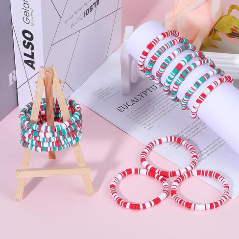 21/20/15/12 PCS Friendship Bracelet Surfer Heishi Bracelet Preppy Bracelets Summer Stretch Clay Bead Bracelets Stackable Bohemian Beach Bracelet Set for Women in Saudi Arabia