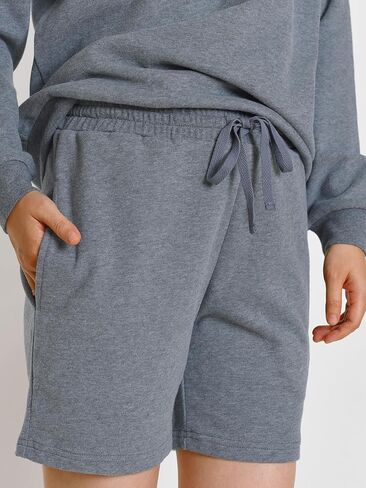 Weintee Women's Petite Jogging Suits 2 Piece Set Shorts and Sweatshirt Sweatsuits Petite Length in Kuwait