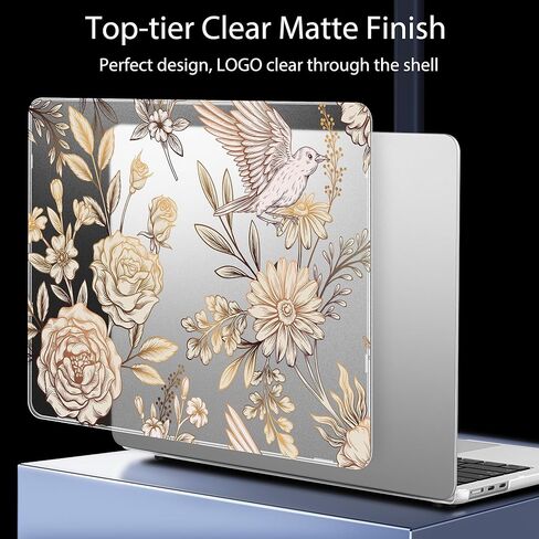 Mektron Ultra Thin Armor Case Compatible with MacBook Air 13.6 inch Printed Cover 2025-2022 M4 M3 M2 A3240 A3113 A2681, Protective Hard Shell with Fold Kickstand, Astronauts in Kuwait