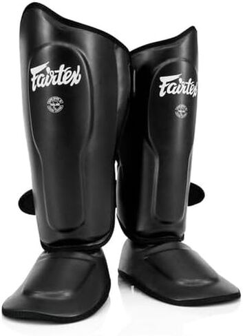 Fairtex SP9 Ultra Ergo Shin Pads | Muay Thai, Kickboxing Shin Guards Made with Syntek Leather in Kuwait