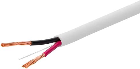 Monoprice Speaker Wire, CL3 Rated, 4-Conductor, 16AWG, 250ft, White in Saudi Arabia