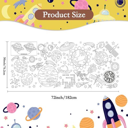 Farm Animal Giant Coloring Poster, 30 x 72 Inches Paper Coloring Tablecloth for Kids Farm Party Decorations Large Coloring Activity Poster for Kids Crafts Home School Party Suppiles (Farm Animal) in Saudi Arabia