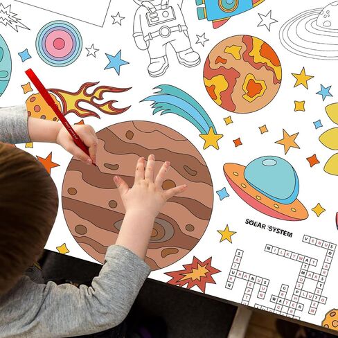 Farm Animal Giant Coloring Poster, 30 x 72 Inches Paper Coloring Tablecloth for Kids Farm Party Decorations Large Coloring Activity Poster for Kids Crafts Home School Party Suppiles (Farm Animal) in Saudi Arabia
