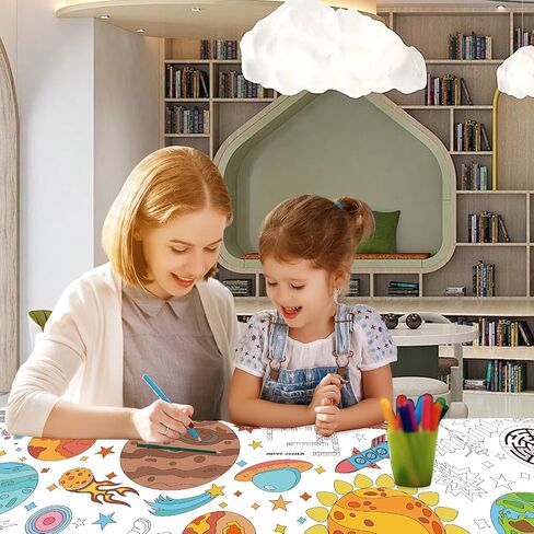 Farm Animal Giant Coloring Poster, 30 x 72 Inches Paper Coloring Tablecloth for Kids Farm Party Decorations Large Coloring Activity Poster for Kids Crafts Home School Party Suppiles (Farm Animal) in Saudi Arabia