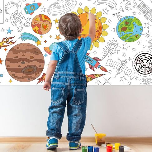 Farm Animal Giant Coloring Poster, 30 x 72 Inches Paper Coloring Tablecloth for Kids Farm Party Decorations Large Coloring Activity Poster for Kids Crafts Home School Party Suppiles (Farm Animal) in Saudi Arabia