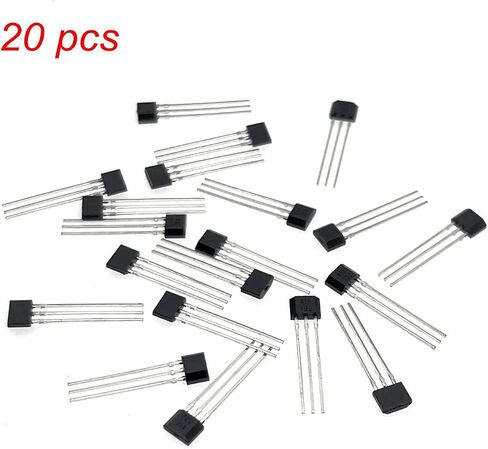 JZK 20pcs TO-92S Bipolar Hall Effect Sensor 41F, Magnetic Detector SS41F 3 Pins Hall Sensor, 41F Hall sensor chip 3pin in Saudi Arabia