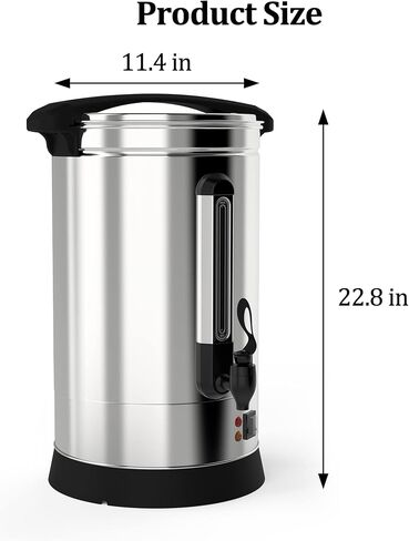 120 Cup Stainless Steel Coffee Urn, Large Capacity Commercial Coffee Maker Perfect for Church, Meeting rooms, Lounges, and Other Large Gatherings-18L in Saudi Arabia