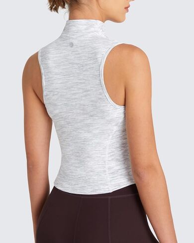 QUEENIEKE Women's Sleeveless Workout Jackets - Zip Up Slim Fit Athletic Running BBL Jacket Gym Track Cropped Tops in Saudi Arabia