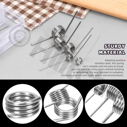 Hilitchi 45PCS Stainless Steel Torsion Spring Tiny Torsion Spring 45/90/120 Degree V-Shape Compression Spring Mechanical Compression Springs Assortment Kit for Repair Tools Woodworking DIY in Saudi Arabia