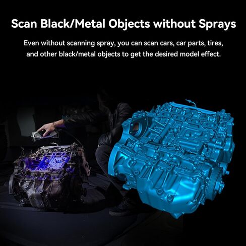 Creality 3D Scanner, CR-Scan Raptor for 3D Printing, Blue Laser & NIR Consumer Handheld Scanner with 0.02mm Accuracy, Anti-Shake Tracking, 24-Bit Fast Full-Color Scanning for Windows macOS in Saudi Arabia