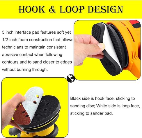 Mouse Detail Sanding Interface Pad - Hook and Loop Triangle Sanding Pads with 5 Holes Foam Interface - Mouse Sander Sandpaper Backing Pad (4 Pack) in Kuwait