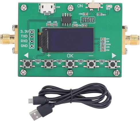 Digital Attenuator Module Digital Attenuator, RF Digital Attenuator 6G RF Programmable Module Attenuation Value 30DB Stepping 0.25DB Organic Light Emitting Diode Display CNC Case in Saudi Arabia