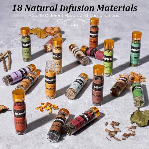 Alcohol Infusion Kit for Infusing Whiskey, Gin - DIY Your Own Flavored Spirits with Natural Ingredients - Anniversary, Birthday Gift for Men, Husband in Saudi Arabia