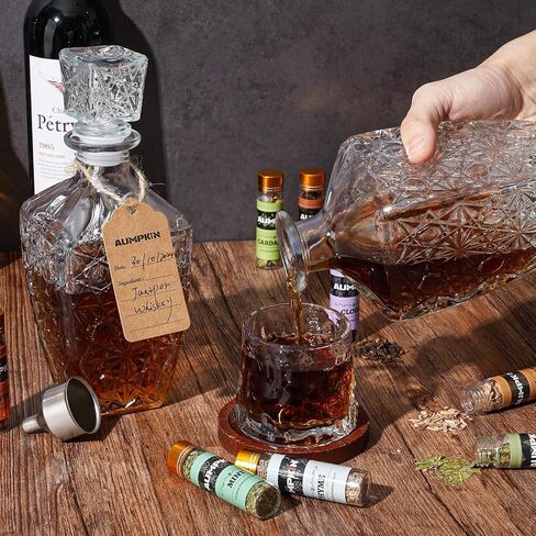 Alcohol Infusion Kit for Infusing Whiskey, Gin - DIY Your Own Flavored Spirits with Natural Ingredients - Anniversary, Birthday Gift for Men, Husband in Saudi Arabia