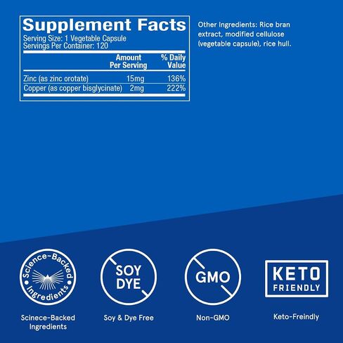 Bulletproof Zinc with Copper Capsules, 60 Count, Minerals and Antioxidant Supplement for Immunity and Mood in Kuwait