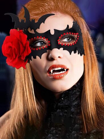 deladola Masquerade Mask for Women Halloween Lace Costume Masks for Prom Party in Saudi Arabia