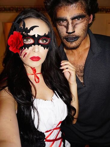 deladola Masquerade Mask for Women Halloween Lace Costume Masks for Prom Party in Saudi Arabia