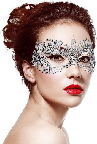 deladola Masquerade Mask for Women Halloween Lace Costume Masks for Prom Party in Saudi Arabia