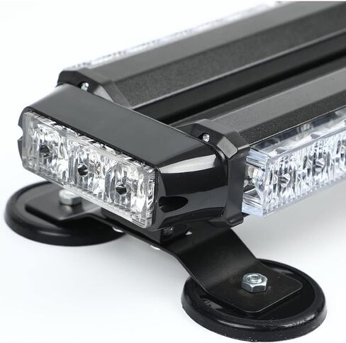 26 بوصة 54 LED 7 أوضاع فلاش مستشار المرور مزدوج الجانب للتحذير في حالات الطوارئ، سقف السيارة العلوي، شريط ضوء ستروب مع قاعدة مغناطيسية لبناء الشاحنة السرية أو السحب in Kuwait