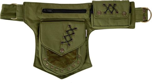 حزام الخصر العملي Fannypack من القطن أثناء السفر - أسود in Saudi Arabia