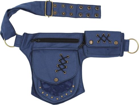 حزام الخصر العملي Fannypack من القطن أثناء السفر - أسود in Saudi Arabia