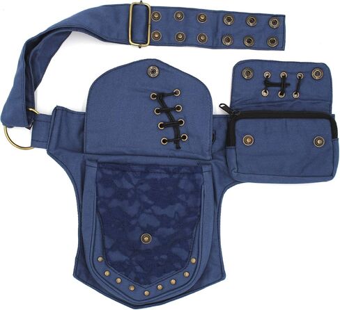 حزام الخصر العملي Fannypack من القطن أثناء السفر - أسود in Saudi Arabia