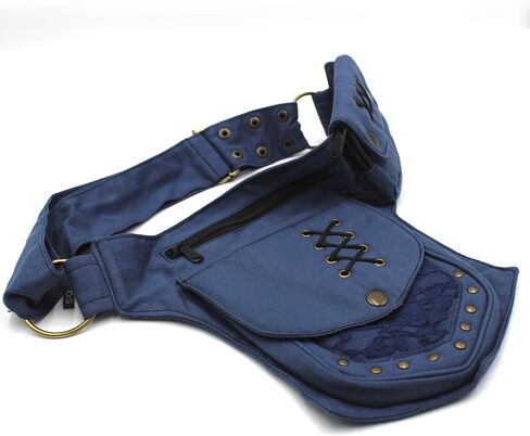 حزام الخصر العملي Fannypack من القطن أثناء السفر - أسود in Saudi Arabia