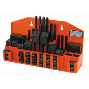 HHIP 3901-0010 Pro-Series 52 Piece Clamping Kit, 12 mm T-Slot with M10 X 1.5 Studs